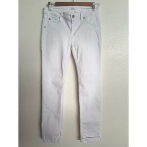 Hudson Women's Mid Rise Skinny Ankle Jeans with Back Flap Pockets Size 26